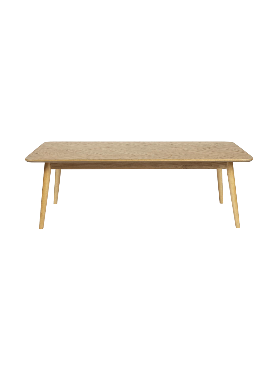 
Rechteckiger Couchtisch „Fabio“ aus Eichenholz, 120 x 60 cm - Natural