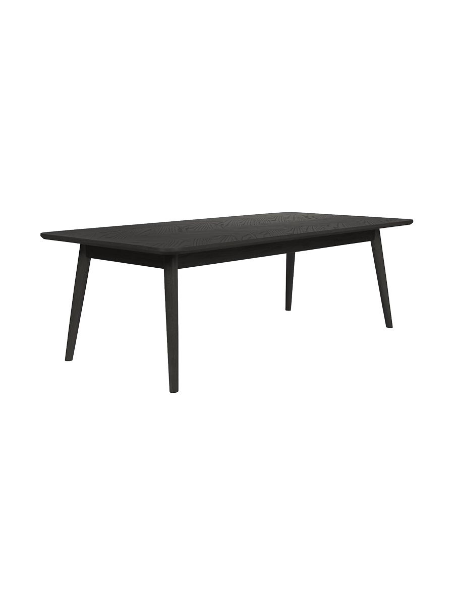 
Rechteckiger Couchtisch „Fabio“ aus Eichenholz, 120 x 60 cm - Schwarz