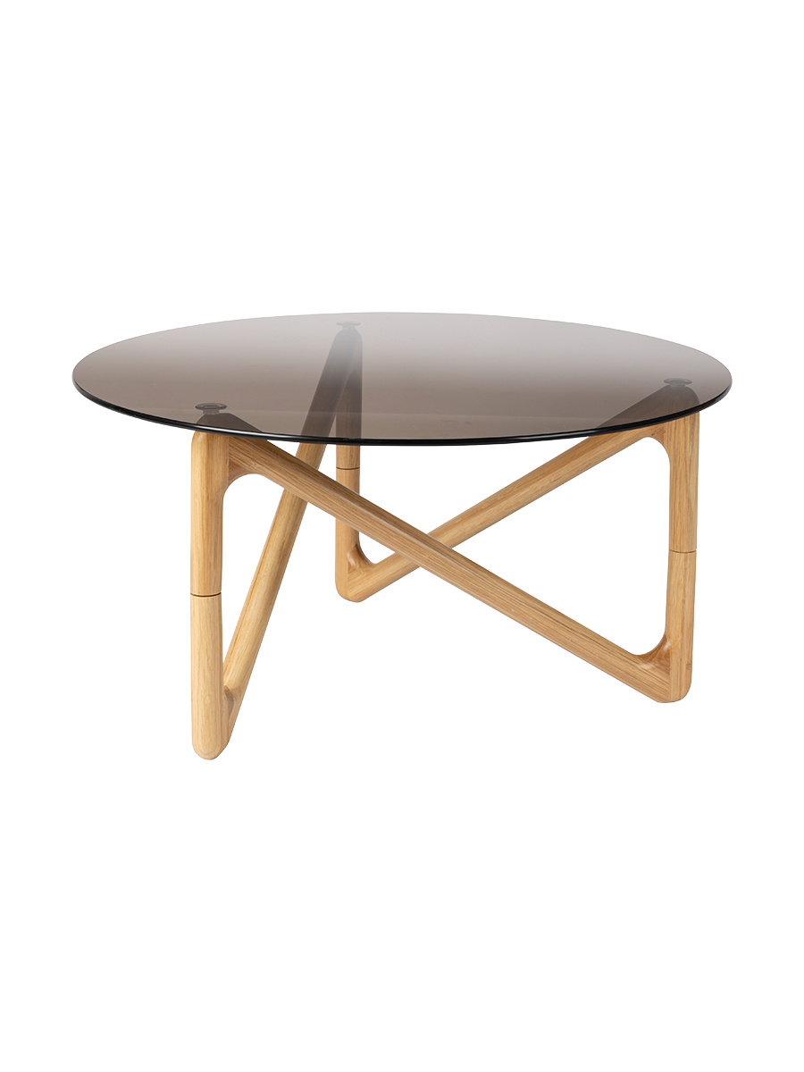 
Designer Coffee Table "Naia" - Ø 80 cm - Natural