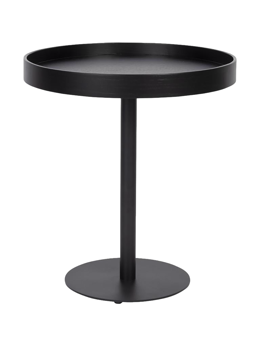 
Round Designer Side Table "Yuri", Various Sizes - Black / Ø 40 x Height 45 cm