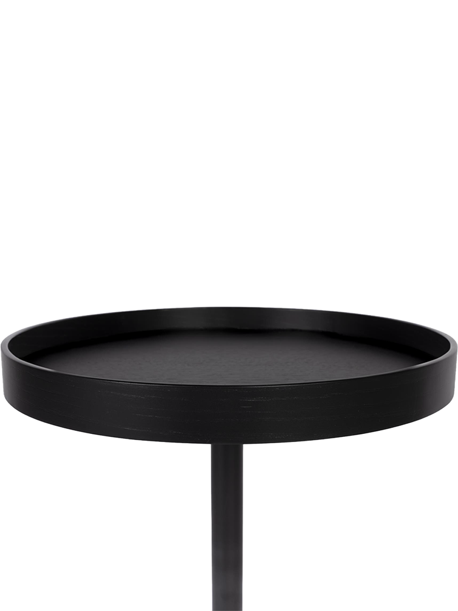 
Round Designer Side Table "Yuri", Various Sizes - Black / Ø 40 x Height 45 cm