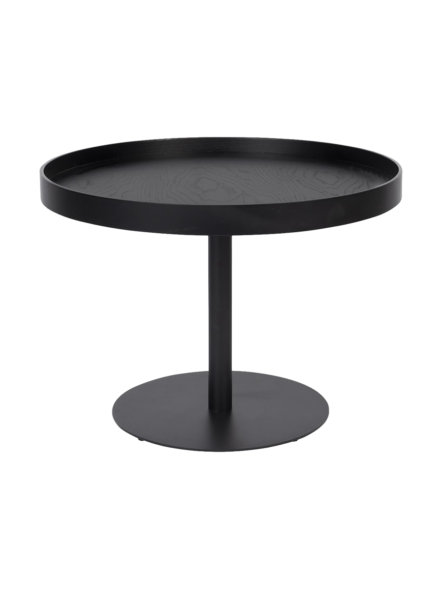 
Round Designer Side Table "Yuri", Various Sizes - Black / Ø 56 x height 40 cm
