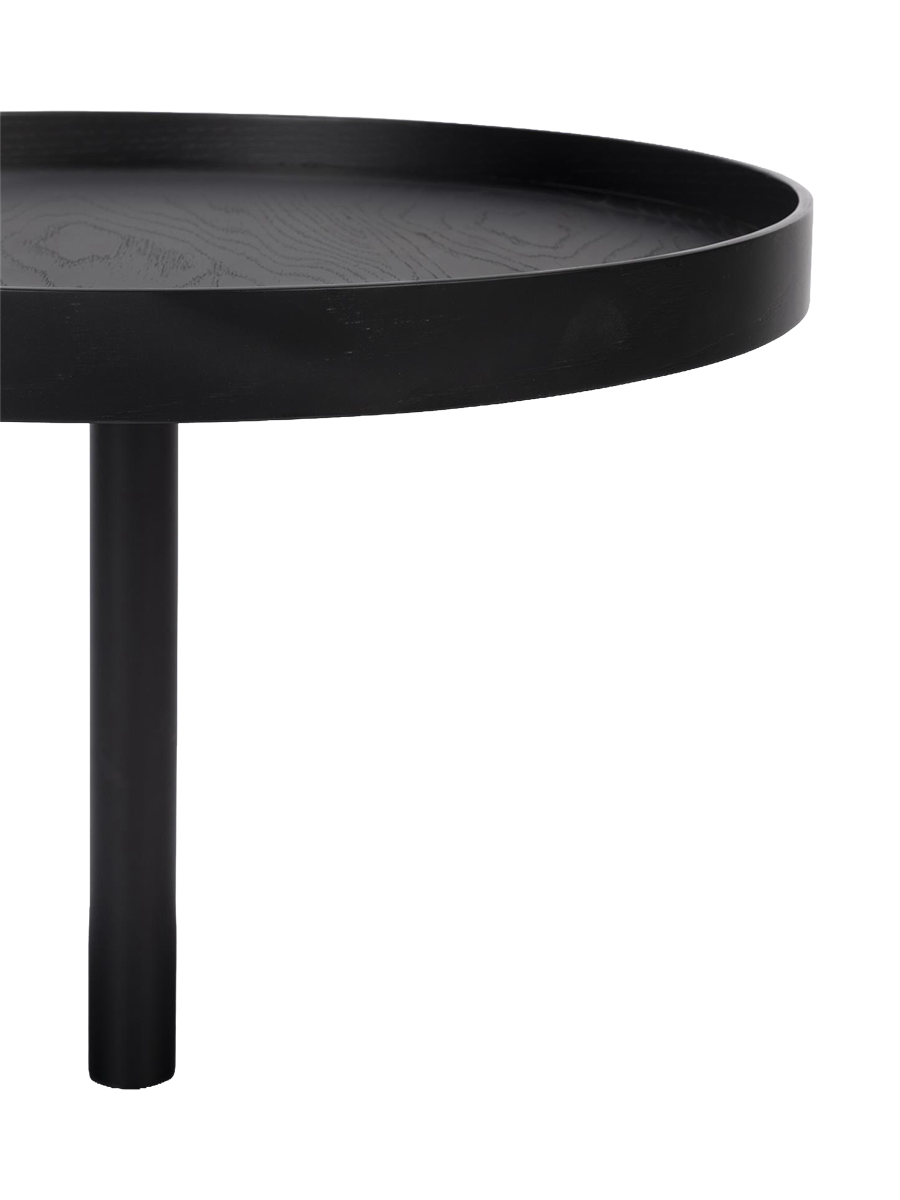 
Round Designer Side Table "Yuri", Various Sizes - Black / Ø 56 x height 40 cm