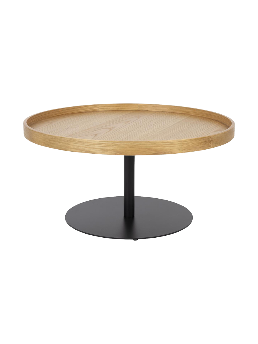
Round Designer Side Table "Yuri", Various Sizes - Natural / Ø 70 x Height 35 cm