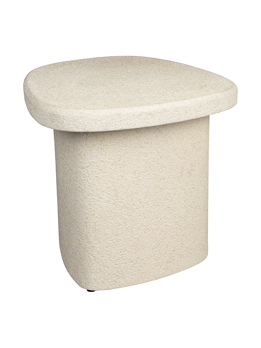 
Designer Side Table "Veda II", made of recycled marble