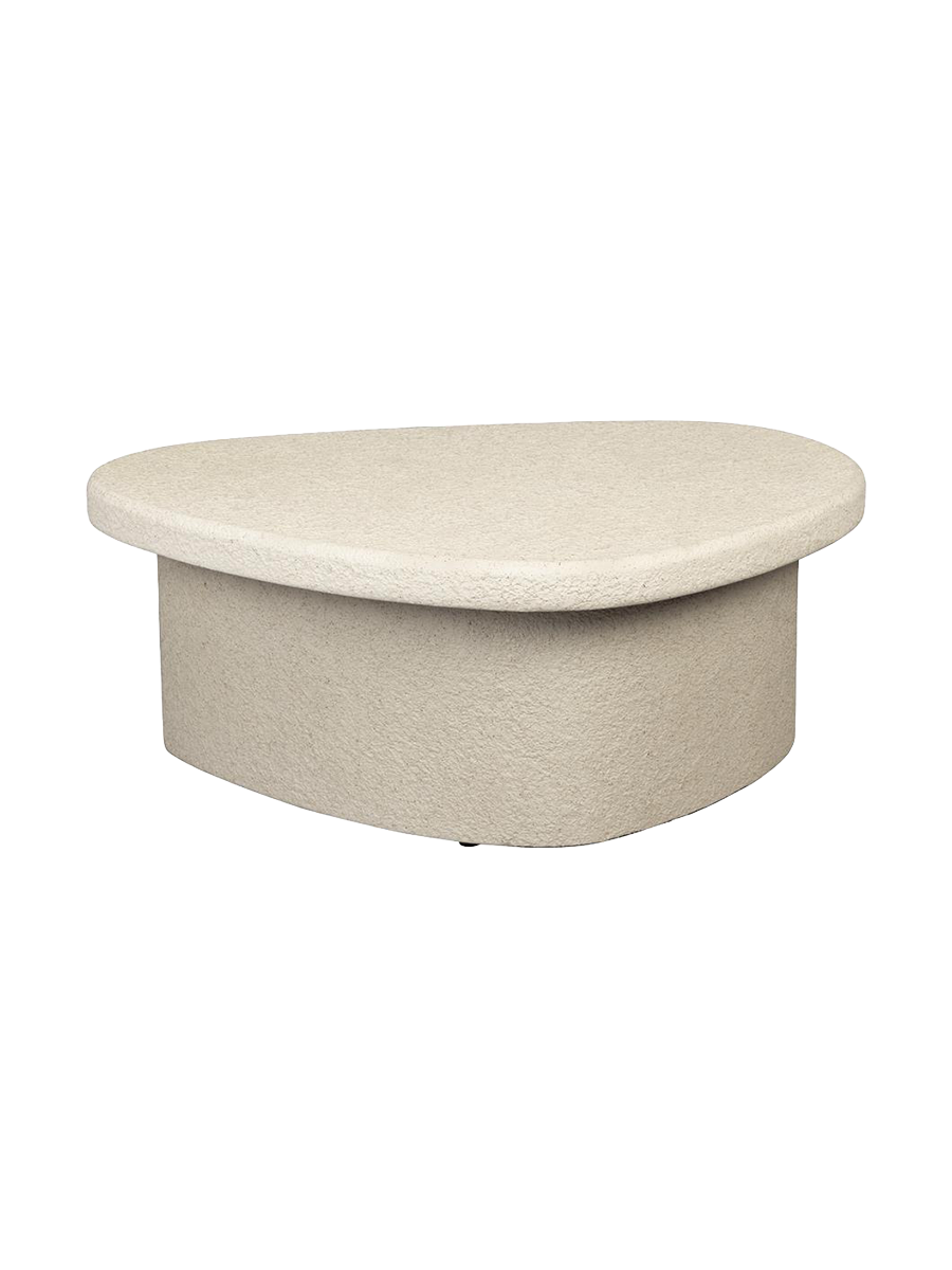 
Design Couchtisch „Veda“, aus recyceltem Marmor
