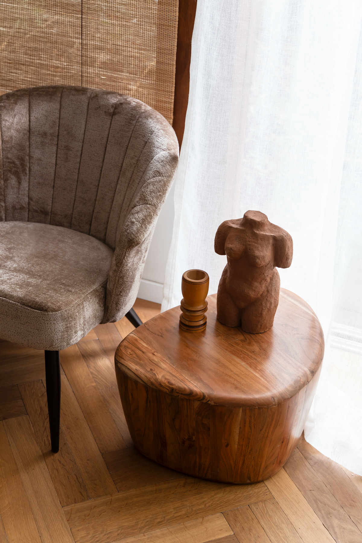 
Handcrafted Design Side Table "Ayla"