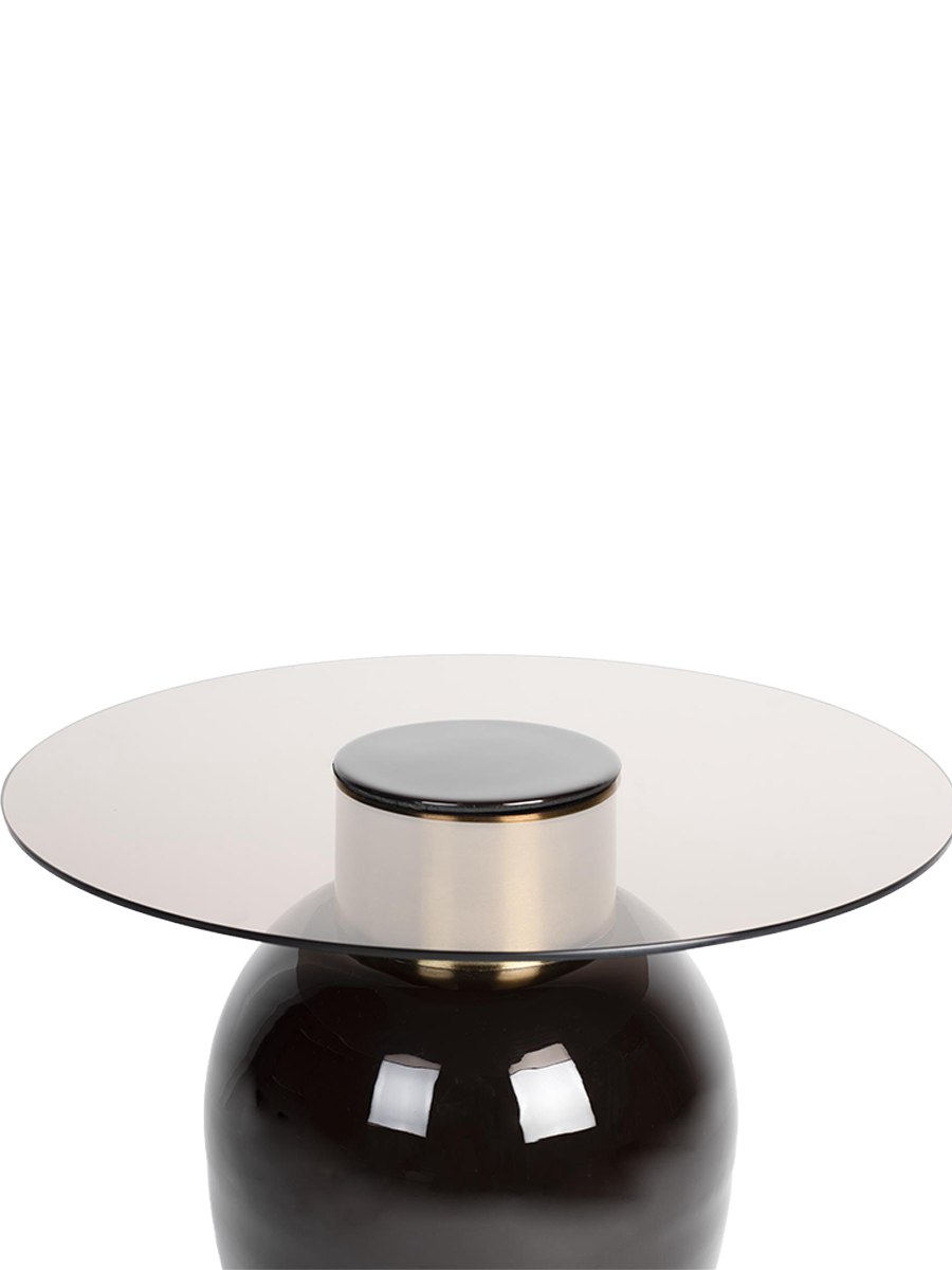 
Designer Side Table "Mohra", Various Sizes - Ø 50 x Height 40 cm