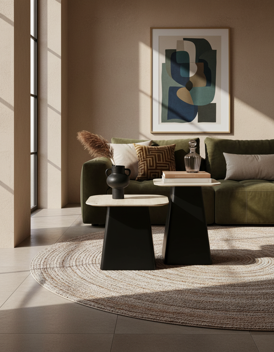 
"Baru" Designer Side Table Set