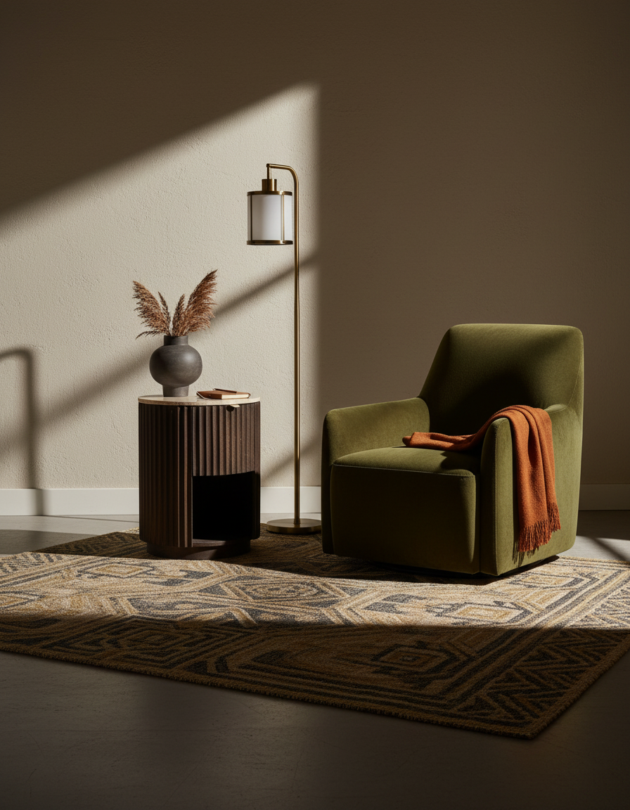 
Designer Side Table/Nightstand "Marlow" Ø 45 x 60 cm