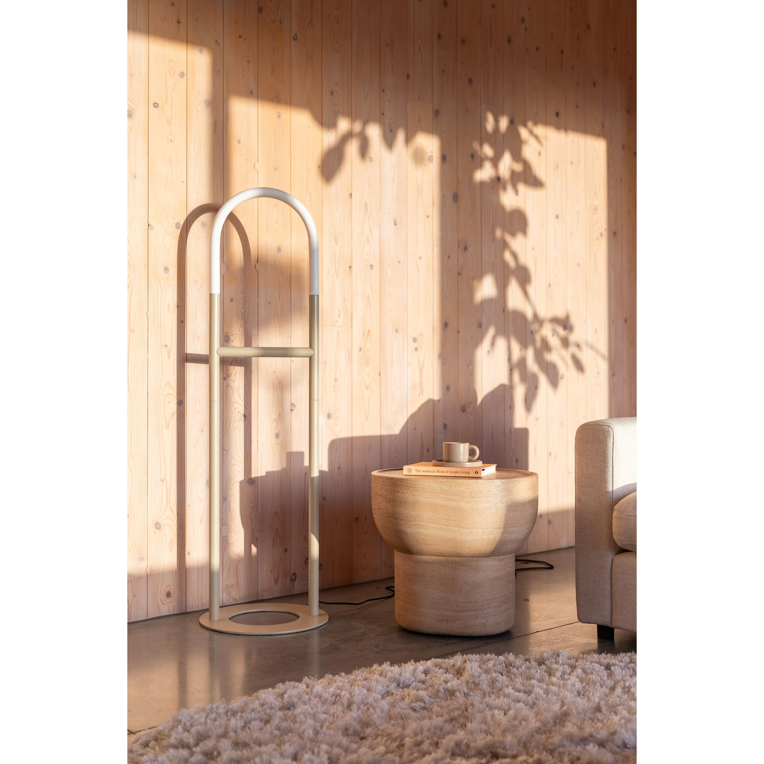 
"Noble Pill" Cement In/Outdoor Side Table - Oval