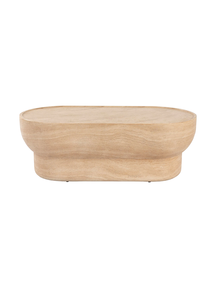 
Indoor/Outdoor Design Coffee Table "Noble Pill", various sizes - Oval, 100 x 50 cm
