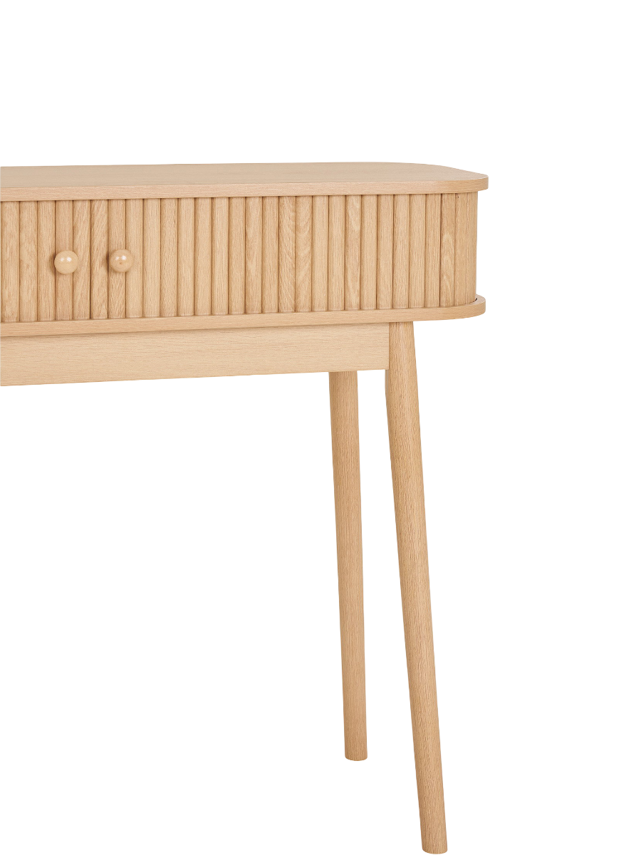 
Table console design « Niclas » - Naturel