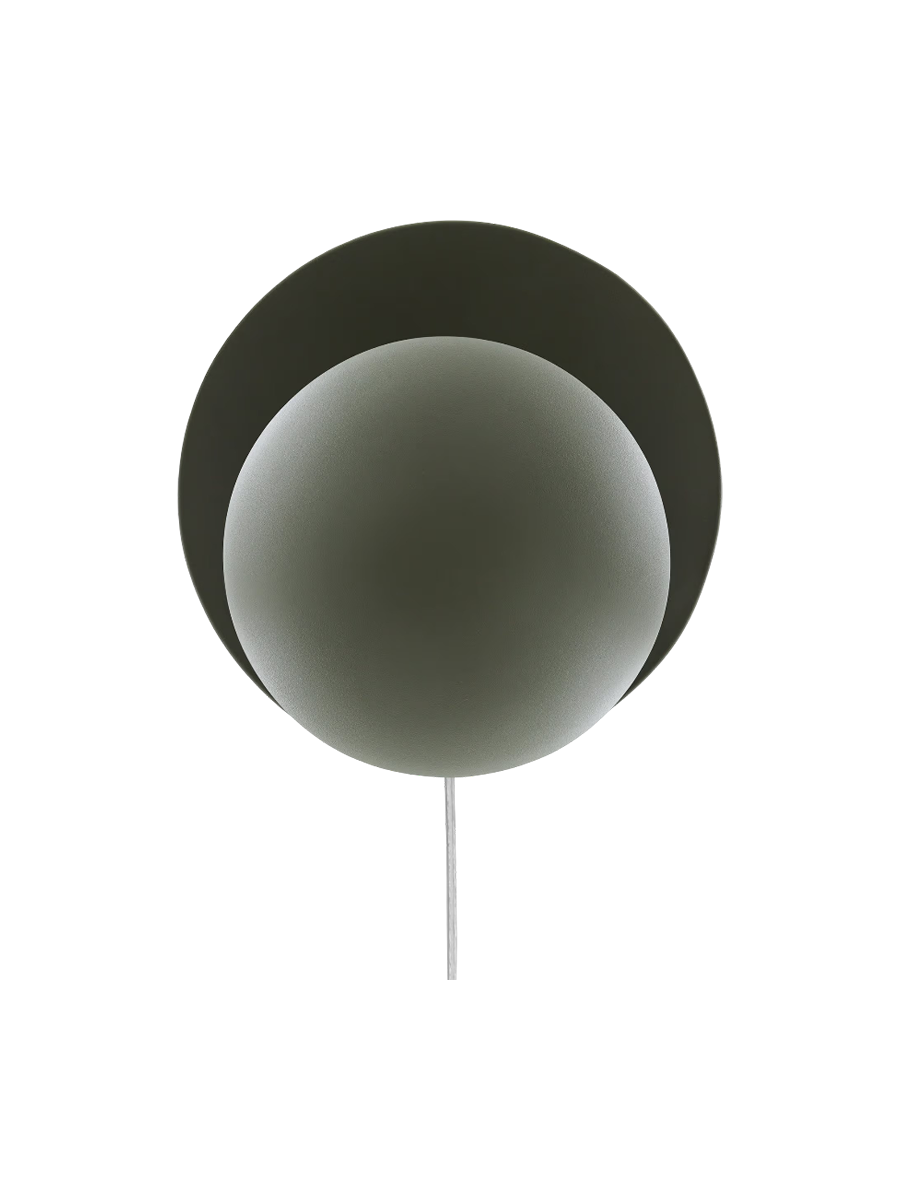 
Design Wandlampe „Orbit“ Ø 30 cm - Moosgrün