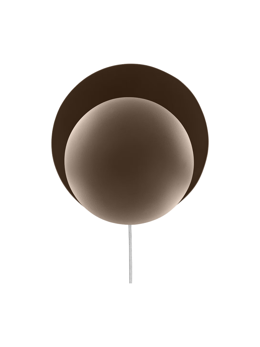 
Design Wandlampe „Orbit“ Ø 30 cm - Mocha