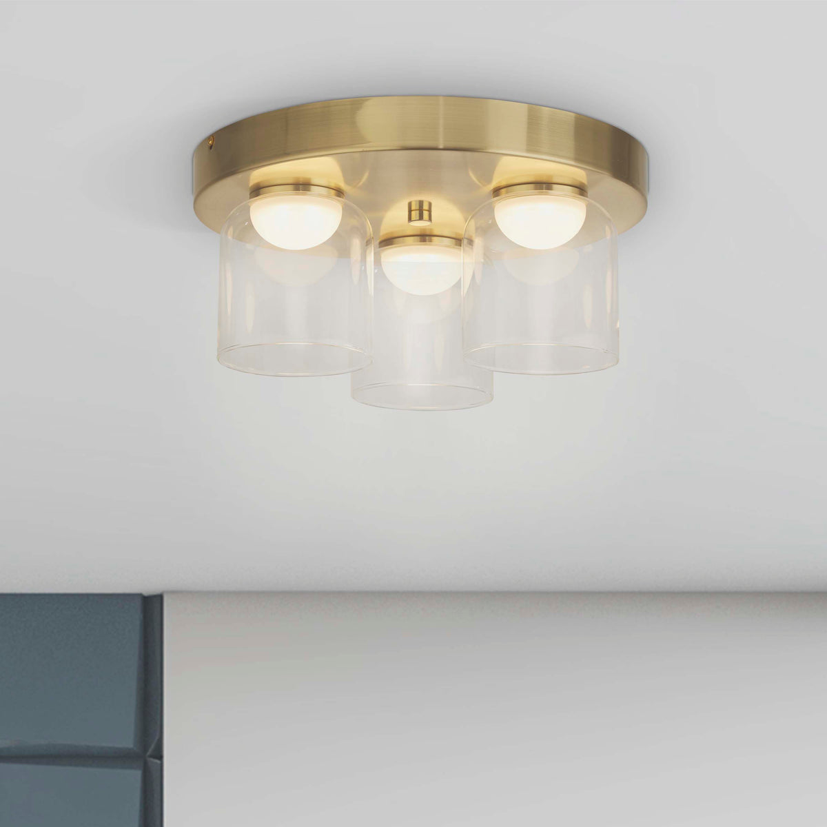 
Lampada da soffitto/lampada da bagno LED dimmerabile di design „Highball“