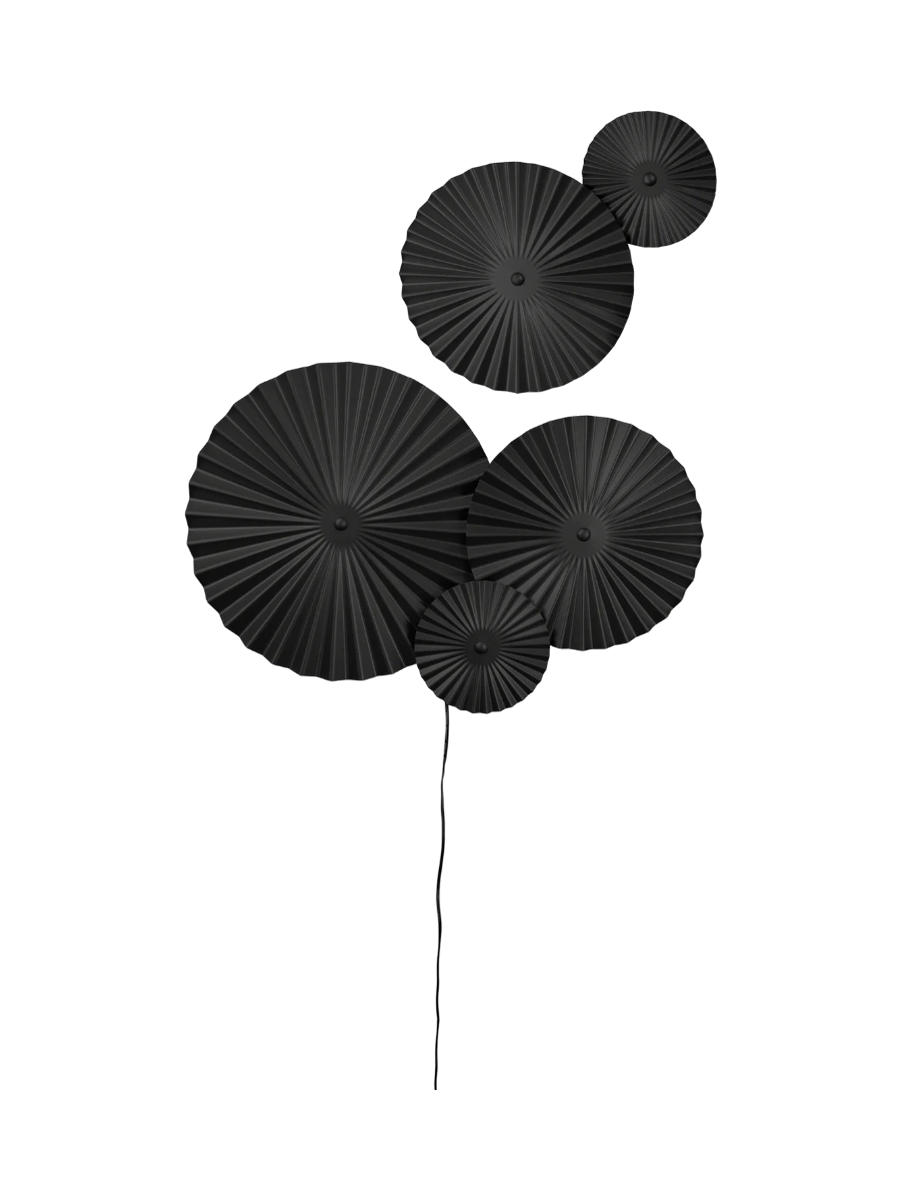
LED Design Wandlampe „Omega“ - Schwarz