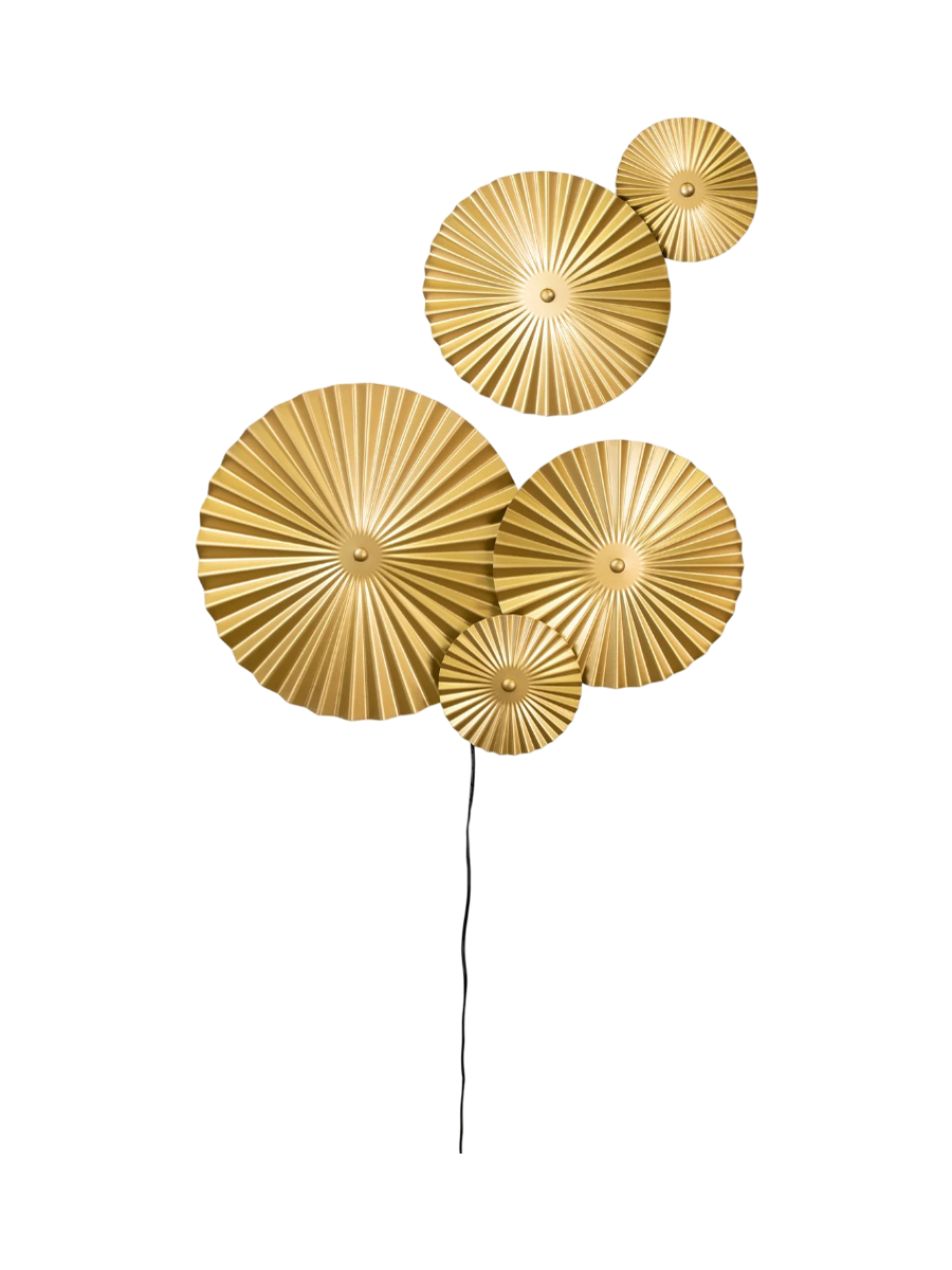 
LED Design Wandlampe „Omega“ - Gold