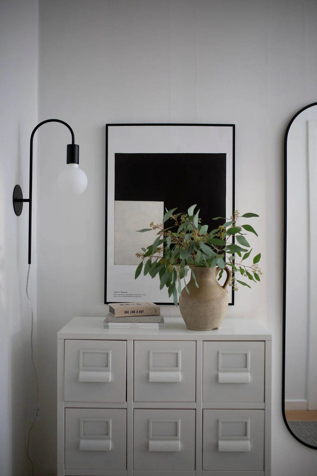 
Design Wandlampe „Grace“ - Schwarz
