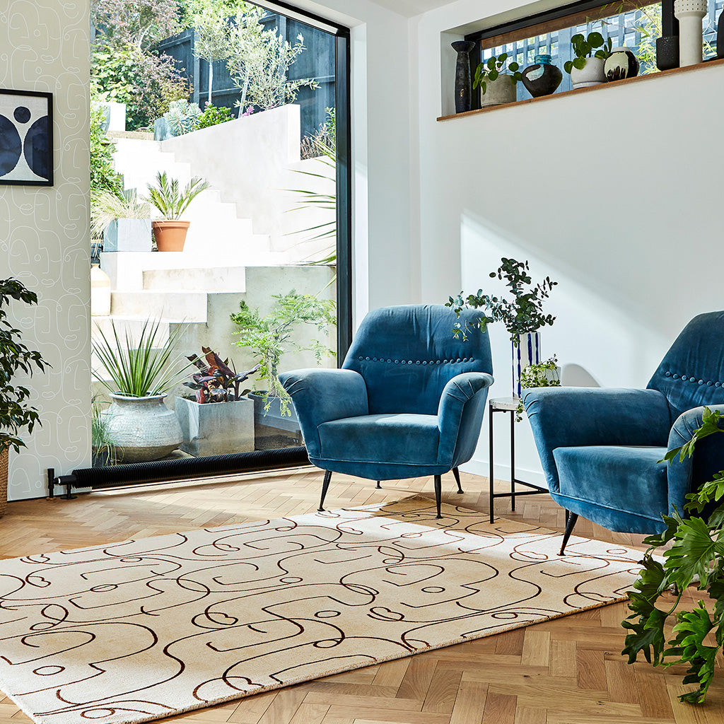 
Tapis design « Epsilon » - tufté à la main, 100 % pure laine vierge - 120 x 180 cm