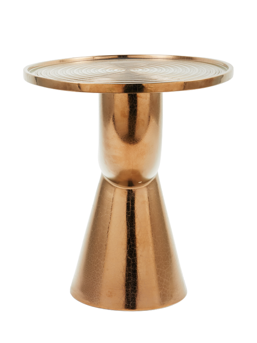 
"Anish" Ceramic Design Side Table - Copper
