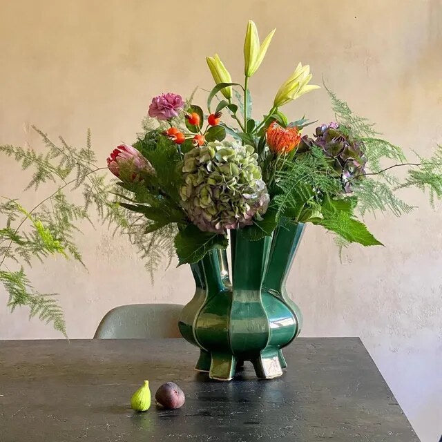 
Grosse Design Vase „Puyi“ - Grün