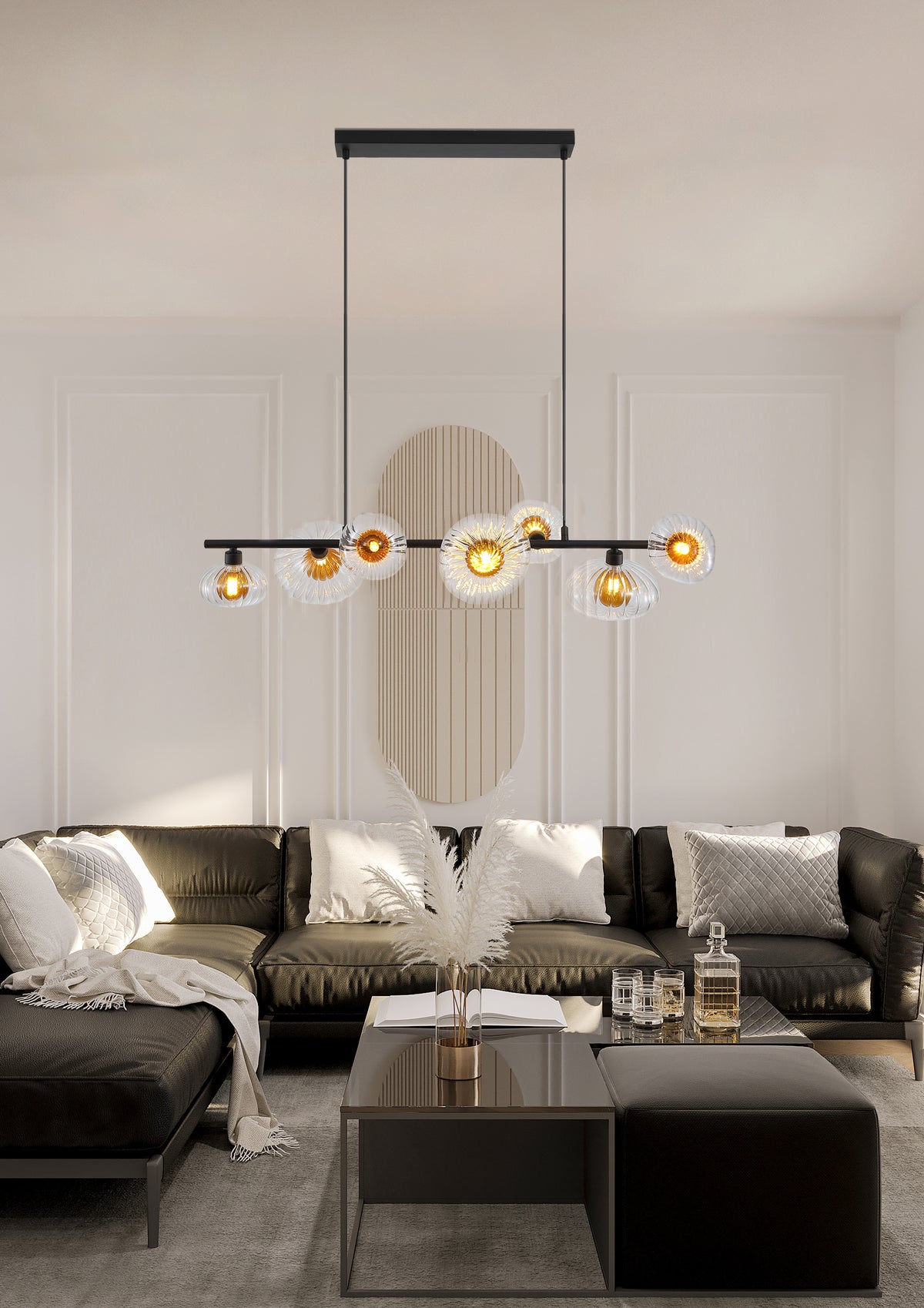 
Exklusive Design Pendellampe "Sunbeam"