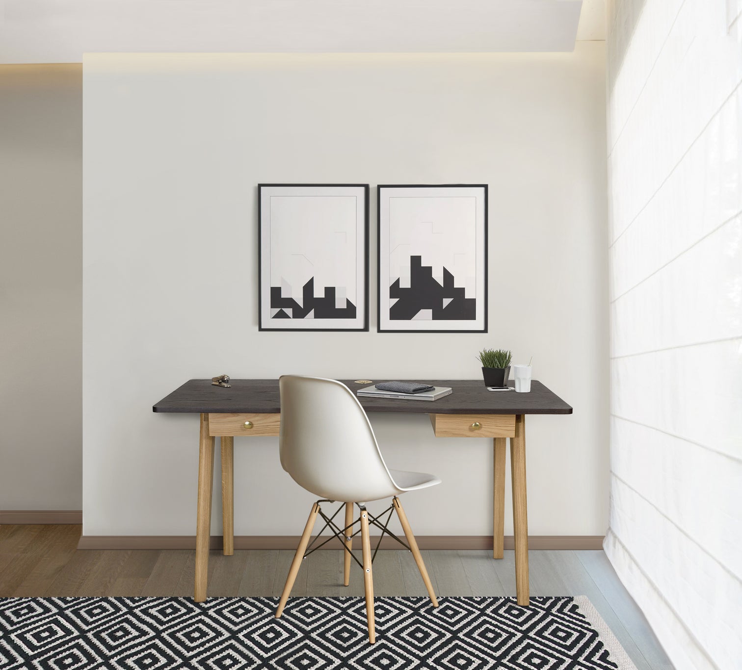 
Designer Desk "Nice" - Smoke