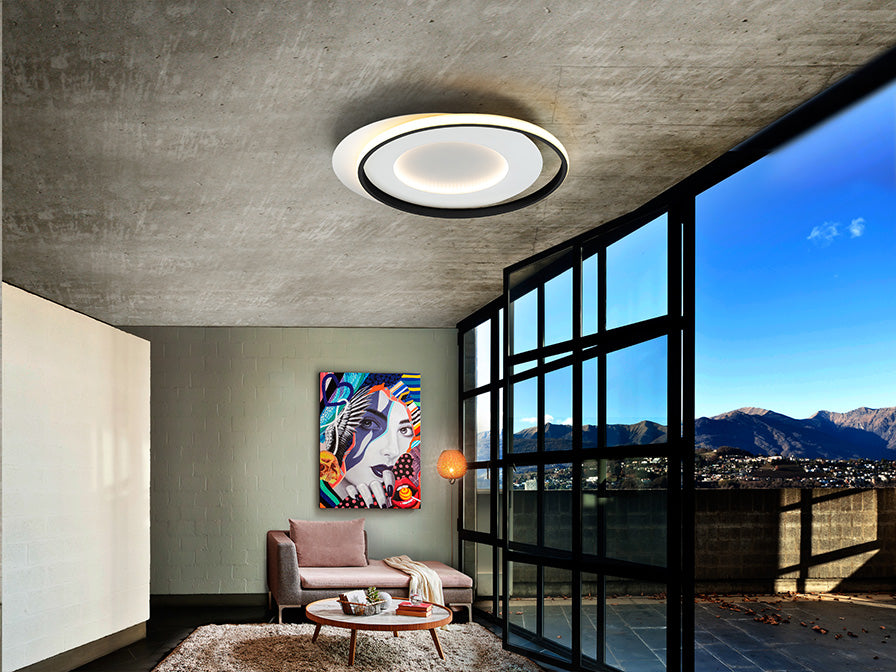 
Lampada da soffitto di design LED „Limbos“ - Nero