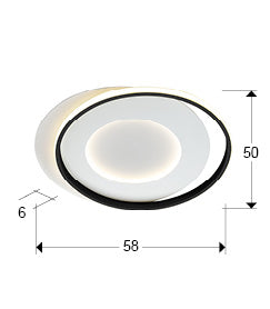 
Lampada da soffitto di design LED „Limbos“ - Nero
