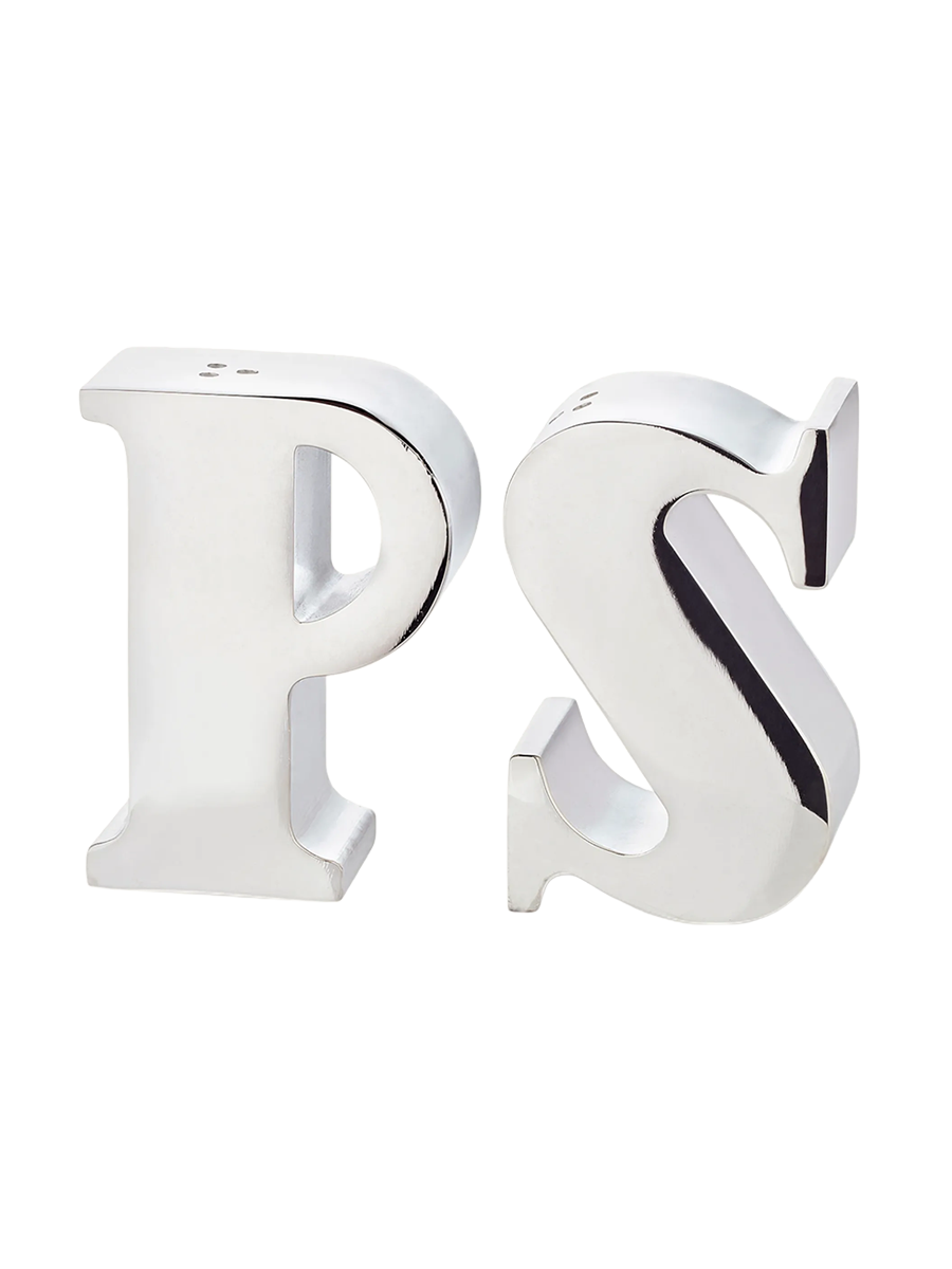 
Ensemble de salière et poivrière design "Favre", plaqué argent