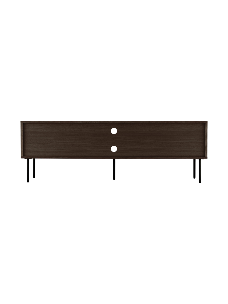 
Meuble TV design « Nokia » à 2 portes - Chêne brun foncé