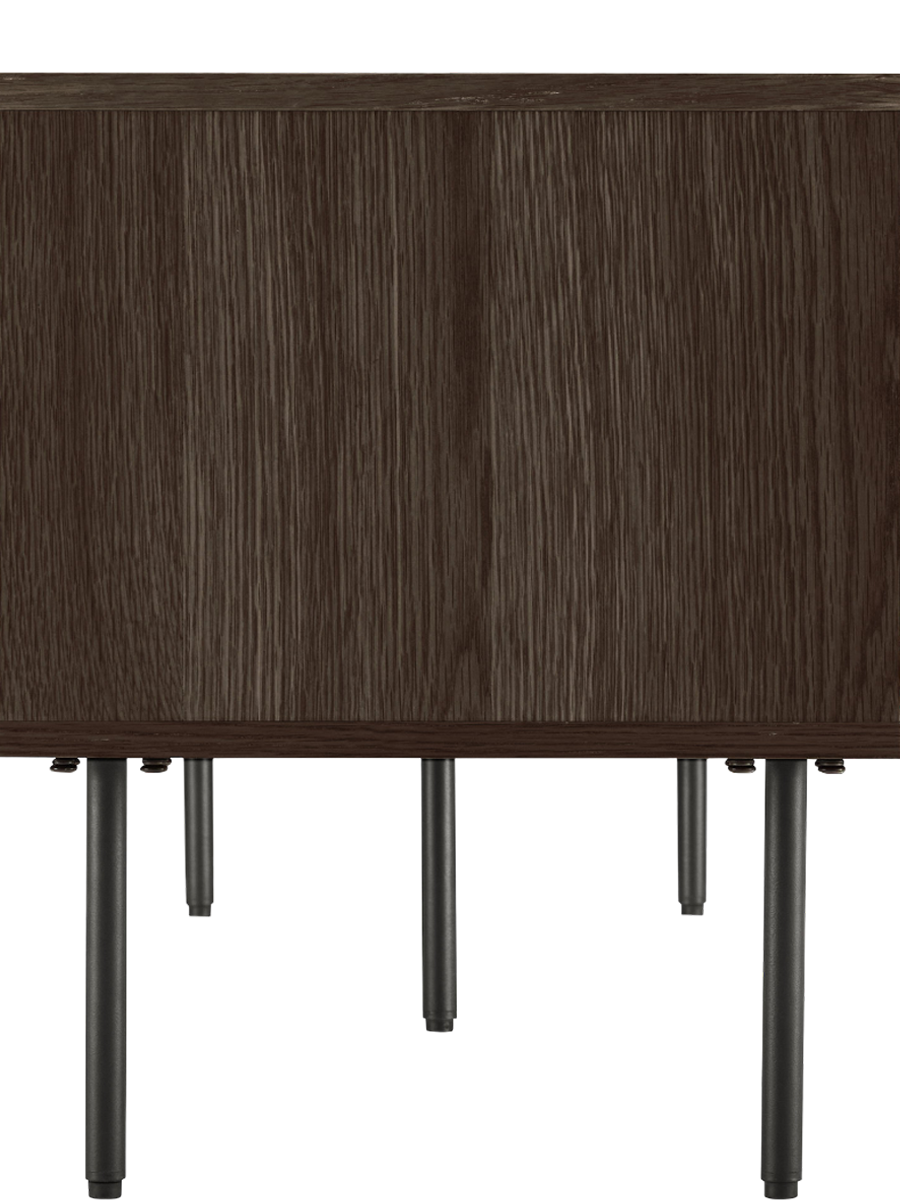 
Meuble TV design « Nokia » à 2 portes - Chêne brun foncé