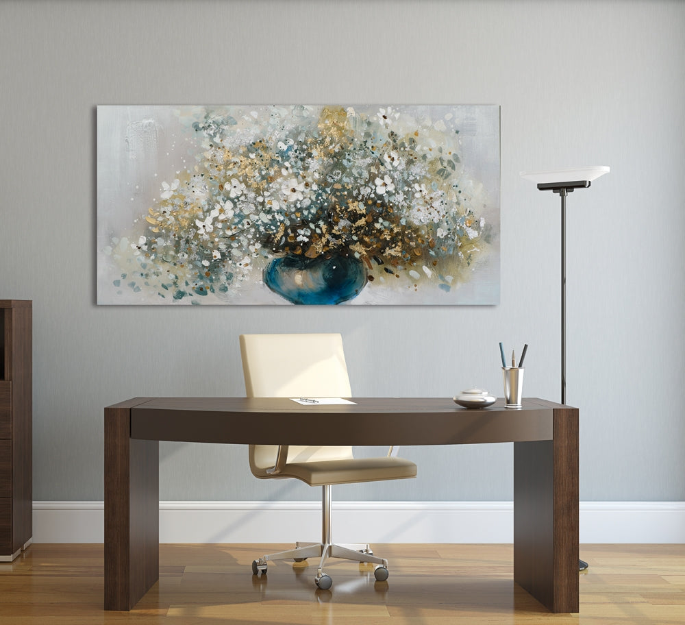 
Quadro dipinto a mano “Fiori selvatici” 70 x 140 cm