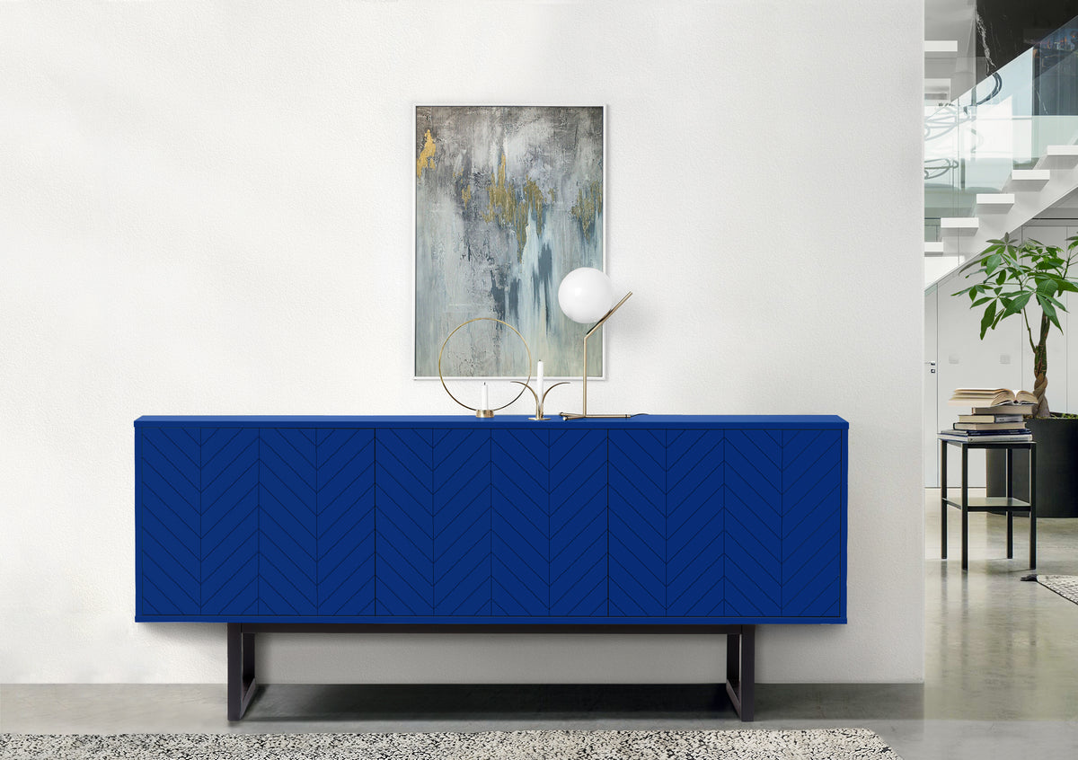 
Credenza di design „Camden Herringbone Blue“