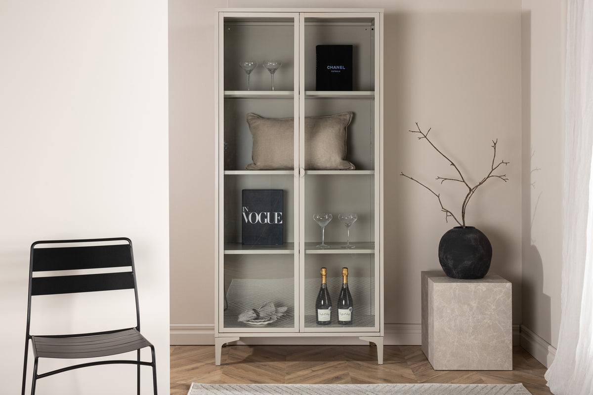 
"Piring" designer metal display cabinet
