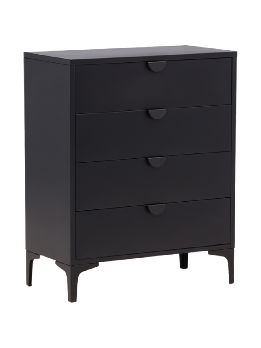 
"Piring" metal design chest of drawers - Black