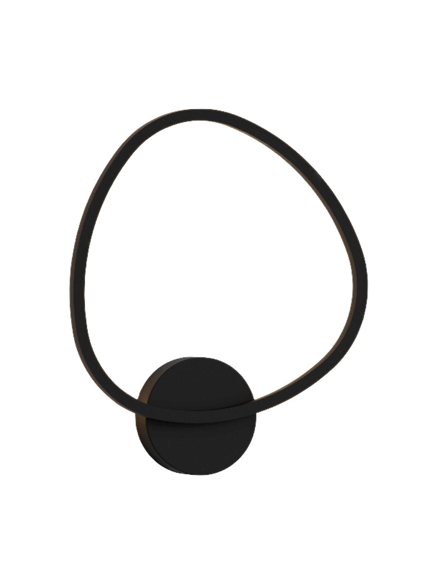 
Dimmbare LED Design Wandlampe „Opalis“ - Schwarz