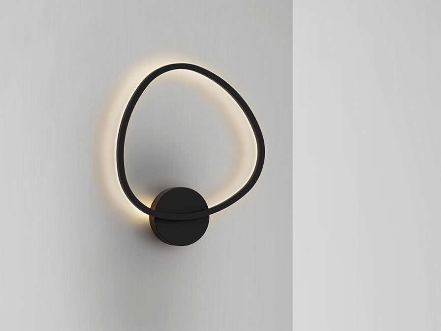 
Dimmbare LED Design Wandlampe „Opalis“ - Schwarz