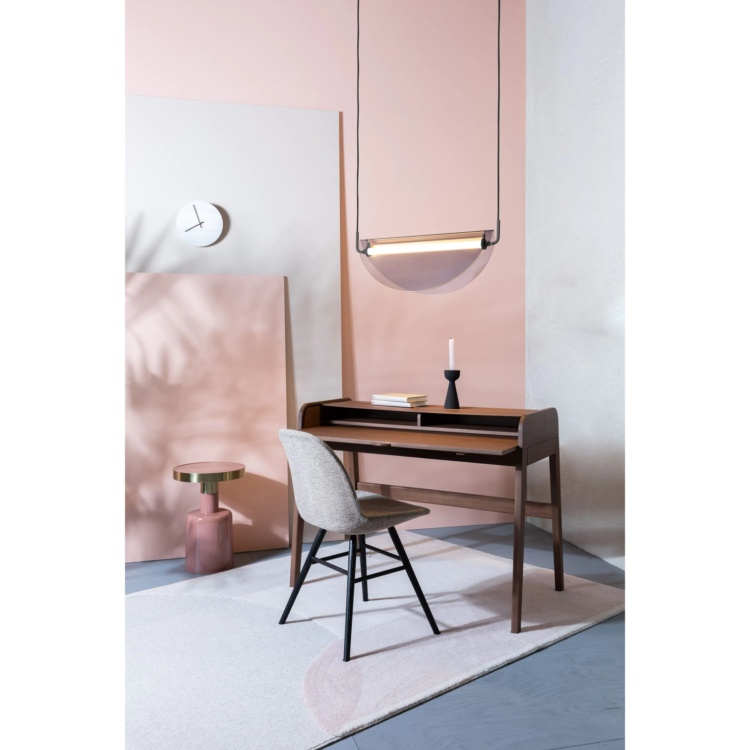 
"Barbier" designer desk - Nut tree
