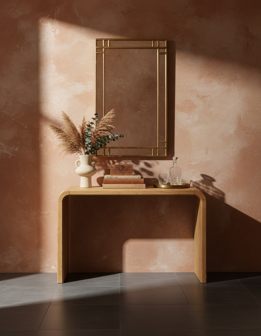 
Consolle di design in legno massiccio «Brave» 120 x 75 cm