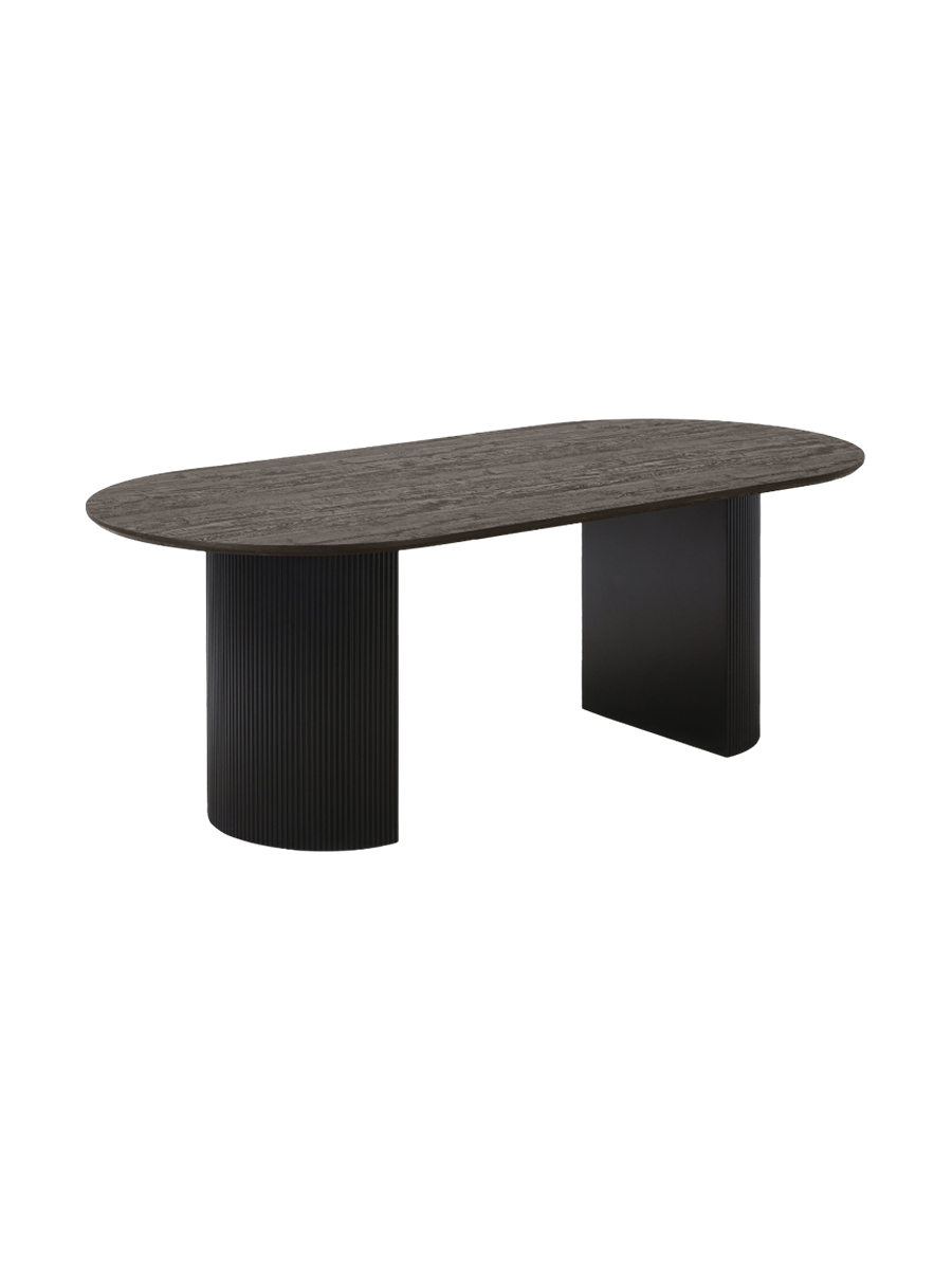 
Tavolo da pranzo di design ovale «Metey» 210 x 100 cm - Nero
