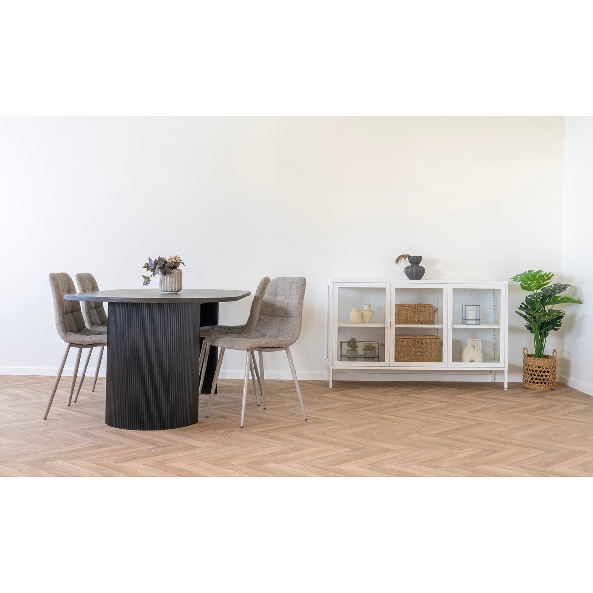 
Tavolo da pranzo di design ovale «Metey» 210 x 100 cm - Nero