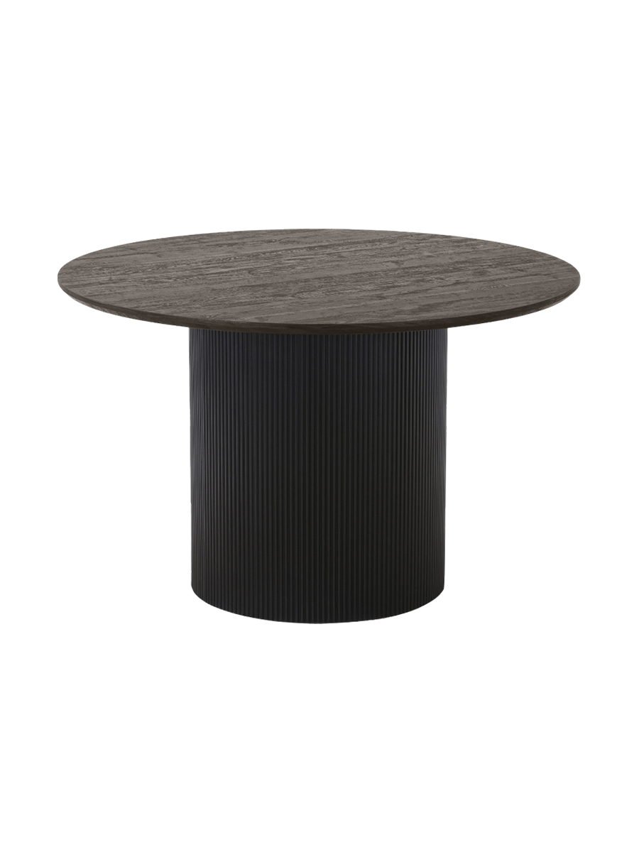 
Tavolo da pranzo di design rotondo «Metey» Ø 120 cm - Nero