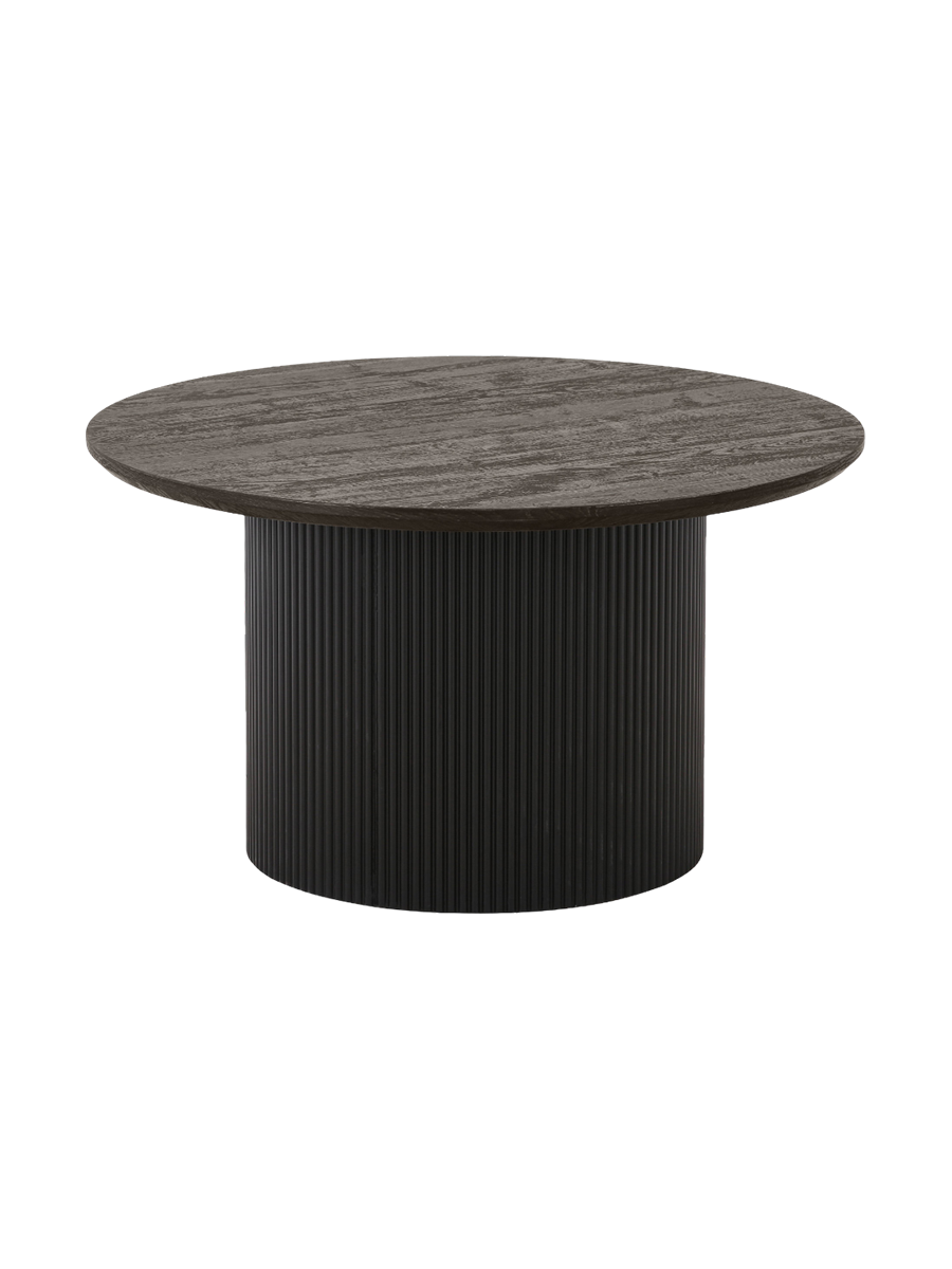 
Tavolino da salotto di design rotondo «Metey» - Nero