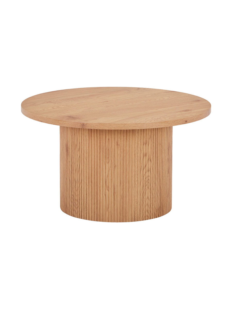 
Tavolino da salotto di design rotondo «Metey» - Naturale