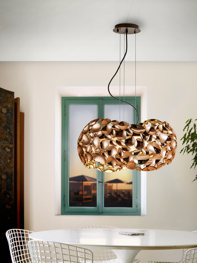 
Dimmable LED designer pendant light “Narisa” - Rose Gold