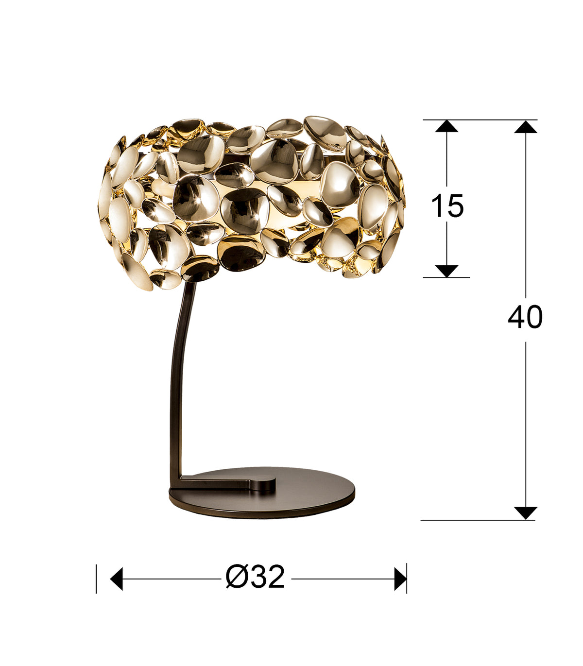 
Lampe de table LED design à intensité variable « Narisa »