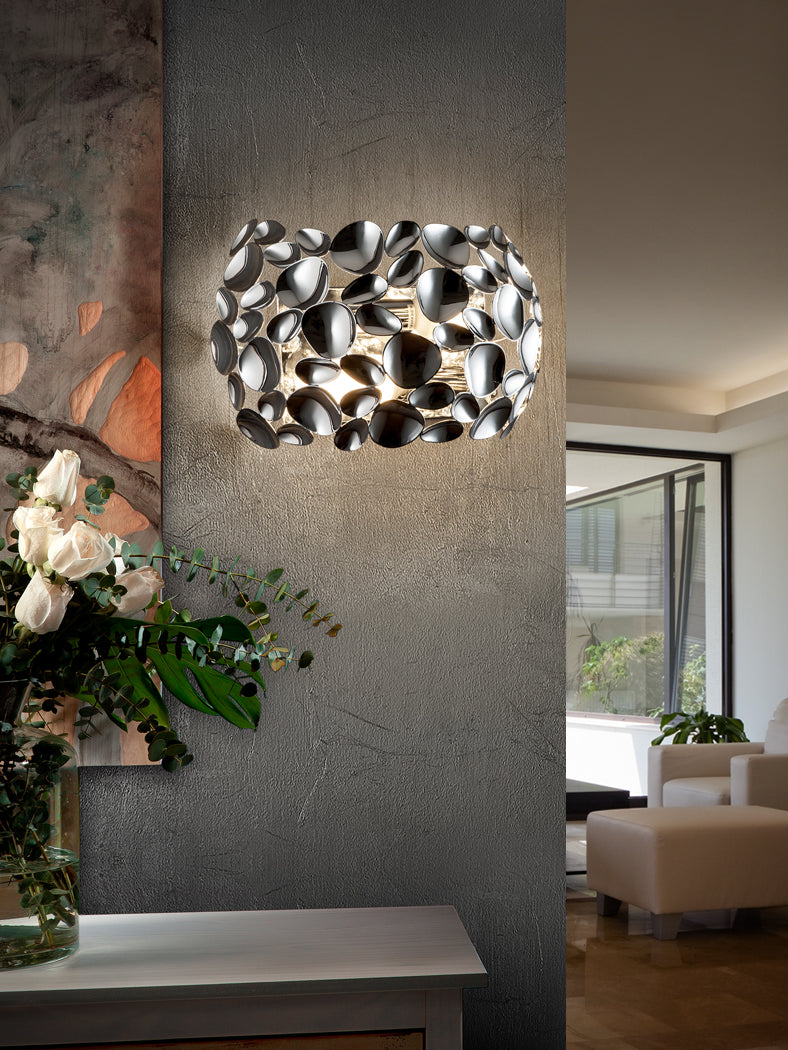 
Dimmbare LED Design Wandlampe „Narisa“ - Silber