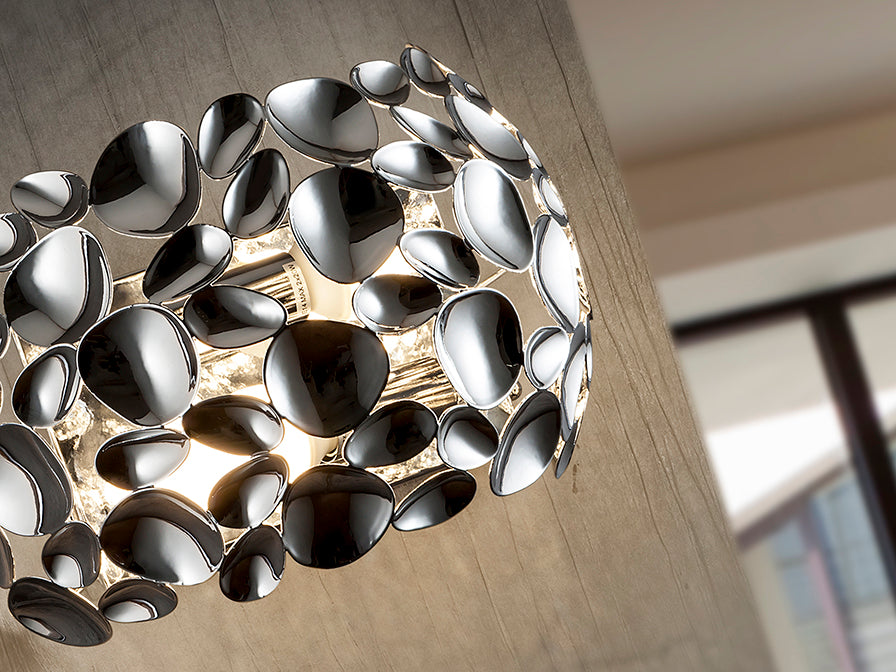 
Applique murale design à LED variable « Narisa » - Argent